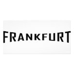 black Frankfurt icon Photo Card