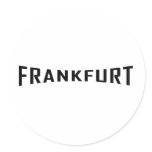black Frankfurt icon Sticker