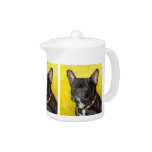 Black French Bulldog Teapot