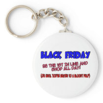 Black Friday Shop Till You Drop Keychain
