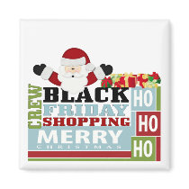 Black Friday Shopping Crew magnets
