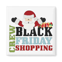 Black Friday Shopping Crew magnets