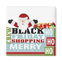 Black Friday Shopping Crew magnets