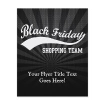 Black Friday Shopping Team Personalized Flyer