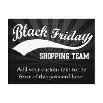 Black Friday Shopping Team Postcards