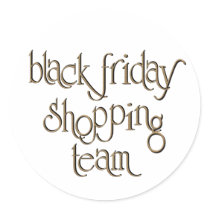Black Friday Shopping Team stickers