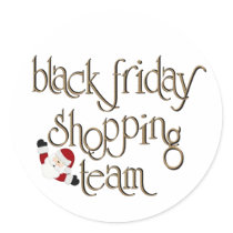 Black Friday Shopping Team stickers