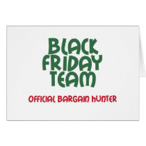 Black Friday Team: Official Bargain Hunter Card