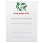 Black Friday Team: Official Bargain Hunter Letterhead Design