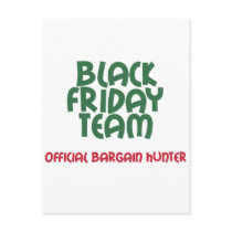 Black Friday Team: Official Bargain Hunter postcards by holidaywhimsy Black Friday Team: Official Bargain Hunter postcards