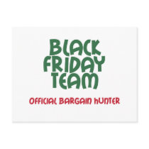 Black Friday Team: Official Bargain Hunter postcards by holidaywhimsy Black Friday Team: Official Bargain Hunter postcards