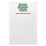 Black Friday Team: Official Bargain Hunter Customized Stationery