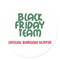 Black Friday Team: Official Bargain Hunter Stickers