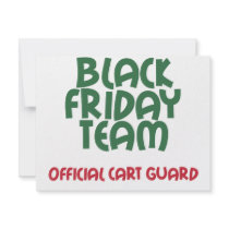 Black Friday Team: Official Cart Guard invitations