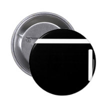 black fridge refrigerator icon pinback button