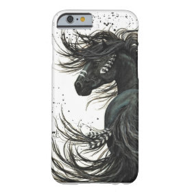 Black Friesian Horse iPhone 6 Case
