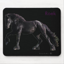 Black Friesian Mousepad