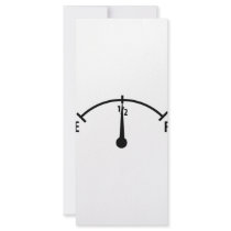 black fuel indicator icon rack card design