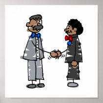 Black Gay Couple Poster