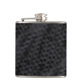 Black geometric flask