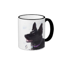Black German Shepherd Mug