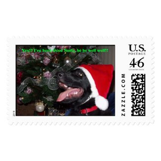 Black German Shepherd stamp