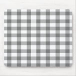 Black Gingham Mouse Pads
