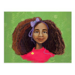 Black girl portrait Postcard
