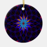 Black glass web ornament