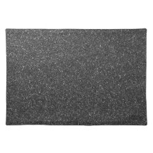 Black Glitter Placemat
