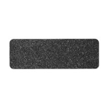 Black Glitter Return Address Label