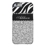 Black Glitter Zebra Rhinestone Girly Case Barely There iPhone 6 Case Black Glitter Zebra Rhinestone Girly Case Barely There iPhone 6 Case