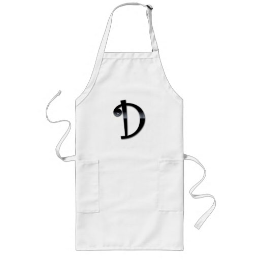 Black Gloss Monogram - D Aprons