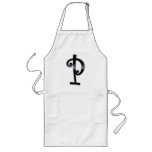Black Gloss Monogram - P Aprons