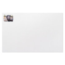 Black goat big yellow eyes nose first view personalized stationery