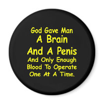 Black God Man Brain Penis magnets by WhiteTiger_LLC Black God Man Brain Penis magnets