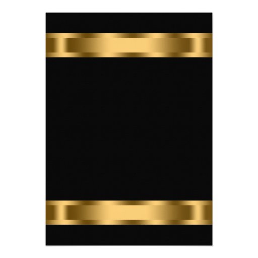 Black Gold Black Corporate Party Event Template Personalized Invite