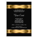 Black Gold Black Corporate Party Event Template Personalized Invite