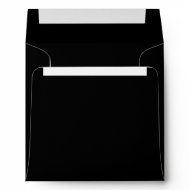 Black & Gold Bow Black Envelopes envelope