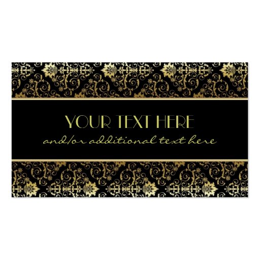Black & Gold Business Card Templates (front side)