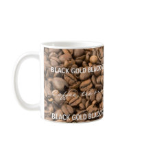 BLACK GOLD COFFEE BEAN MUG