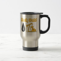 Black Gold Coffee Mugs