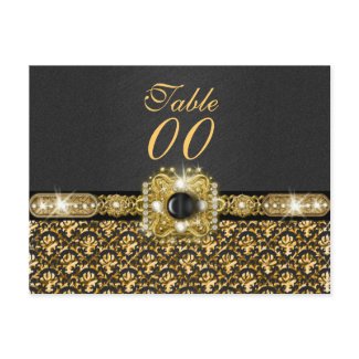 Black gold damask 