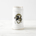 Black & Gold Dragons Mug by tekcomics Black & Gold Dragons Mug