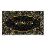 Black & Gold Fine Shading Pattern Business Card Template