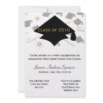 Black & Gold Graduation Party Invitation