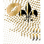 Black gold hearts/kiss Fleur de Lis t-shirts