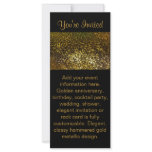 Black &amp; Gold invitation Rack Card