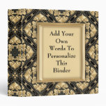 Black & Gold Lace Binder