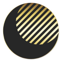 BLACK & GOLD MOON stickers